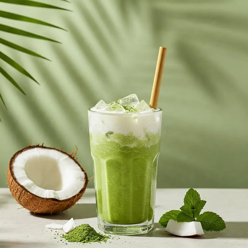 🥥🍵 Tea Matcha Coco Latte: Sự Kết Hợp Độc Đáo Giữa Matcha và Dừa